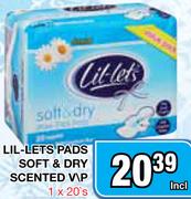Lil-Lets Pads Soft & Dry Scented V\P-1x20's