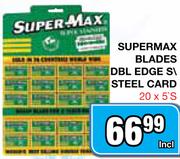 Supermax Blades DBL Edge S\Steel Card-20x5's