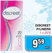Discreet P/Liners-1x20's