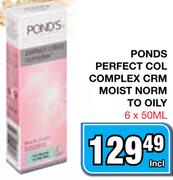 Ponds Perfect Col Complex Crm Moist Norm To Oily-6x50Ml