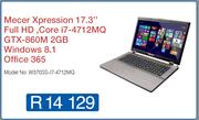 Mecer Xpression 17.3" Notebook W370SS-17-4712MQ