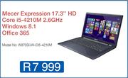 Mecer Expression 17.3" Notebook W970SUW-C15-4210M