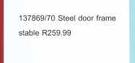 Steel Door Frame Stable