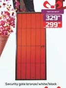 Security Gate Bronze/White/Black