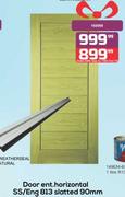 Door ent Horizontal SS/Eng 813 Slatted 90mm
