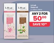 LA Lab Tissue Oil-For Any 2 x 125ml/100ml