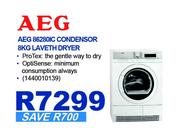 AEG 8kg Laveth Condensor Dryer 86280IC