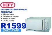 Defy 38Ltr Mirror Fin Microwave DMO353