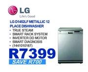 LG Metallic 12 Place Dishwasher D1452LF