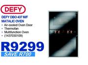Defy M/F Metallic Oven DBO 437