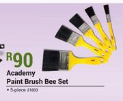 Academy Paint Brush Bee Set 5 Piece