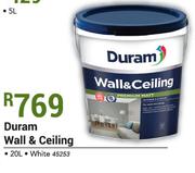 Duram Wall & Ceiling White-20L