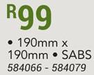 Tower Sign 190mm x 190mm SABS