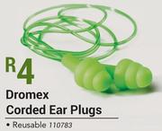 Dromex Corded Ear Plugs (Reusable)