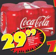 Coca-Cola Regular/Light/Zero/Tab-6 x 330ml Per Pack
