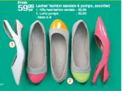 Ladies' Hotty Heel Fashion Sandals Assorted-Per Pair