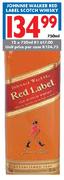 Johnnie Walker Red label Scotch Whisky-12x750ml