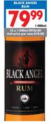 Black Angel Rum -12x1000ml