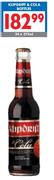 Klipdrift & Cola Bottles-24x275ml
