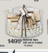 Natural Spa Gift Set In Holder-10-Piece Per Set