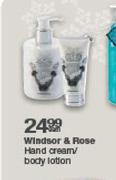 Windsor & Rose Hand Cream/Body Lotion-Each