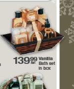 Vanilla Bath Set In Box-Per Set