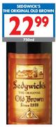 Sedgwick's The Original Old Brown-750ml