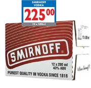 Smirnoff Vodka-12x200ml