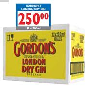 Gordon's London Dry Gin-12x200ml