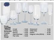Bohemia Crstal Magnum Wine(660ml) Glass Range-Each
