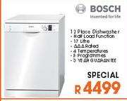 Bosch 12 Place Dishwasher-17ltr
