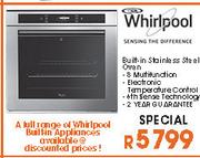 Whirlpool Built-in Stainless Steel Oven