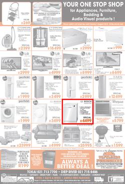 Tafelberg Furnishers : Your One Stop Shop (Until 5 Aug), page 1