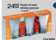 Truva Hi-Ball/Whisky Glasses-3 Pack