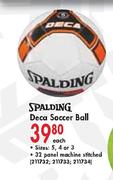 Spalding Deca Soccer Ball-Each
