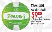 Spalding Goal Netball-Each