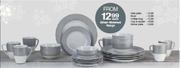 Silver Rimmed Range Dinner Plate-Each