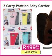 2 Carry Position Baby Carrier