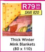 Thick Winter Mink Blankets(80x110)