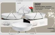 Onemore Baker Round-29.5cm/Rectangular-31cm/Oval-35.5cm Assorted Each