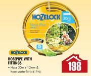 Hozelock Hose Pipe With Fittings