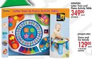 WINFUN Letter Train and Piano Activity Table-Each