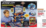 Action City Parking Garage With 3 Cars-Each