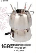 Stainless Steel Fondue Set-11 Piece
