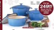 Beach Cast-Iron Casserole With Lid-24cm Each