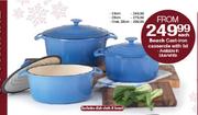 Beach Cast-Iron Casserole With Lid-28cm Each