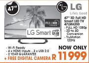 LG 3D Full HD Smart LED TV-47"