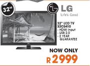 LG 32" LCD TV(32CS410)