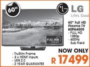 LG 60" Full HD Plasma TV(60PA6500)