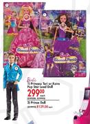 Barbie Princess Tori Or Keira Pop Star Lead Doll Each